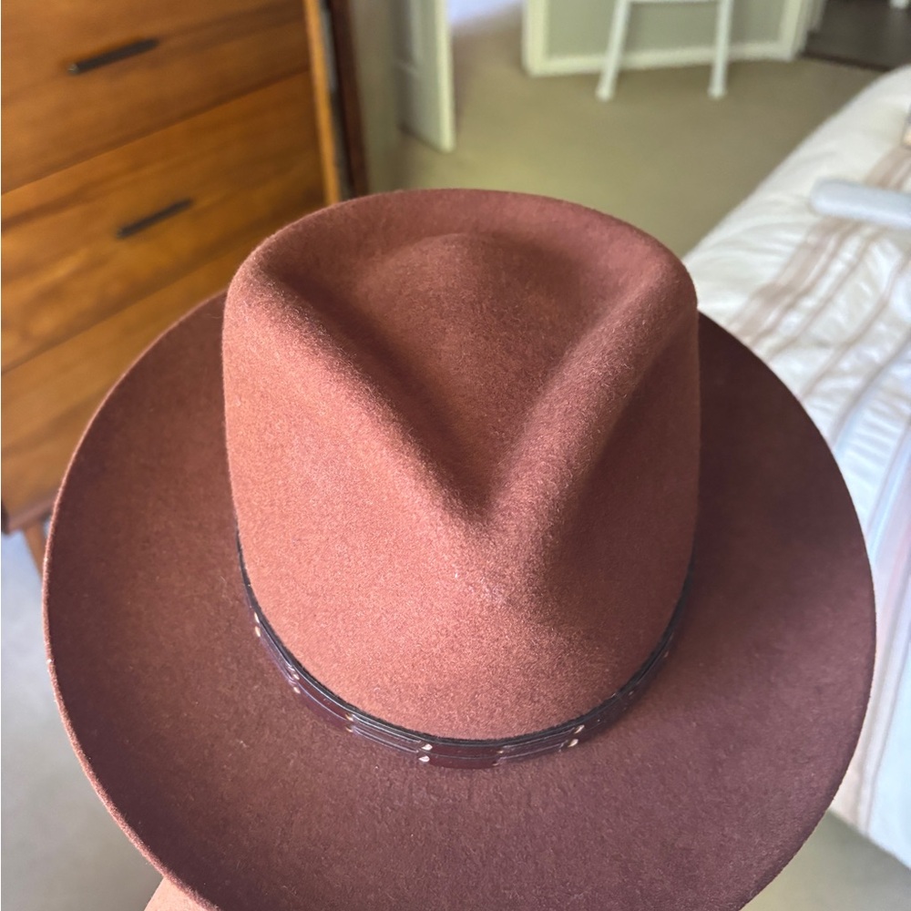 Goorin Bros ‘Yes We Can’ Brown Fedora Hat - Picture 5 of 13